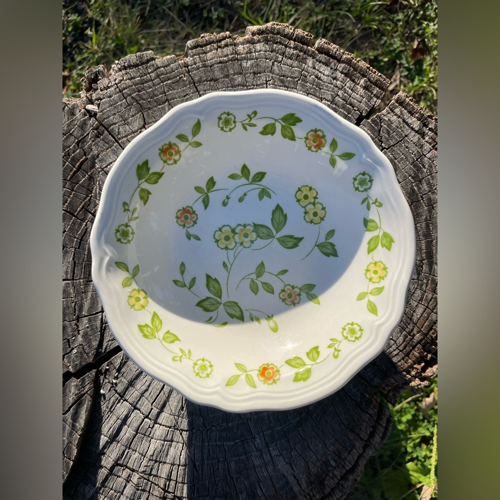 Vintage Petite Flora Ironstone Salad Bowls